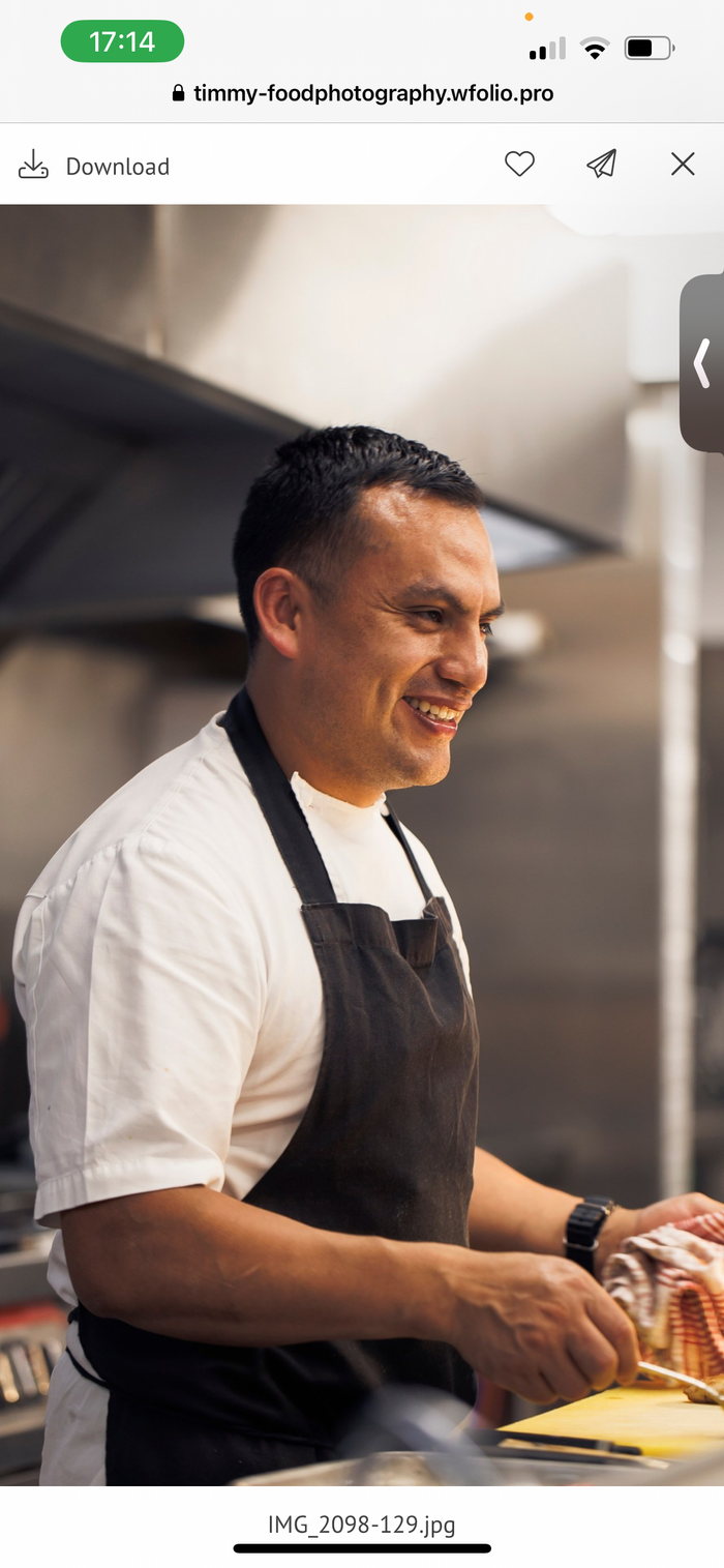 Henry Camacho in the Cutana kitchen